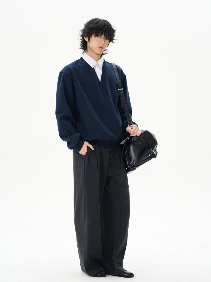 Loose Fit Suit Pants