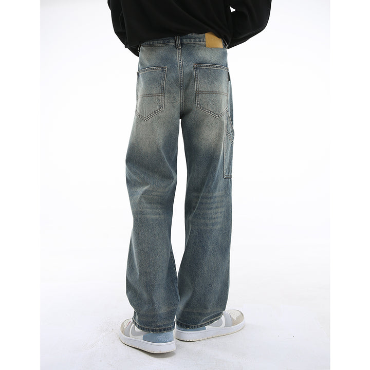 Jeans rétro décontractés taille mi-haute 