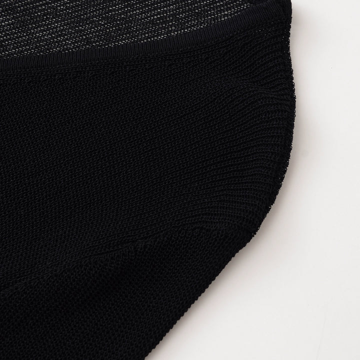Nätkantad långärmad stickad cardigan 