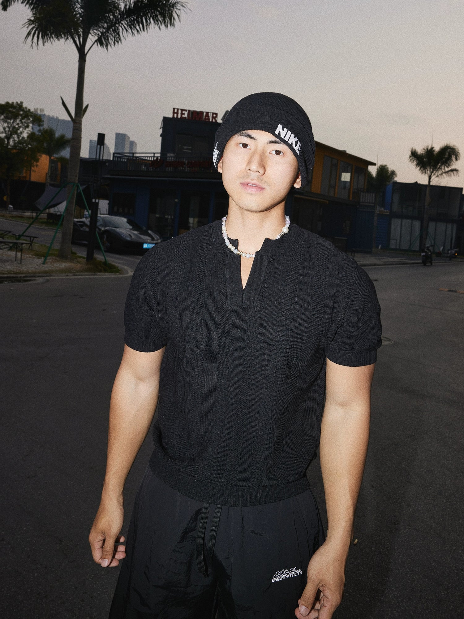 V-neck Short Sleeve Casual Knit Pullover