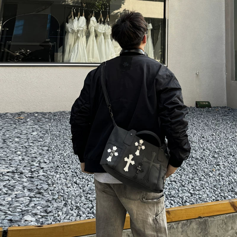 حقيبة توتي بنمط جلد الغزال 