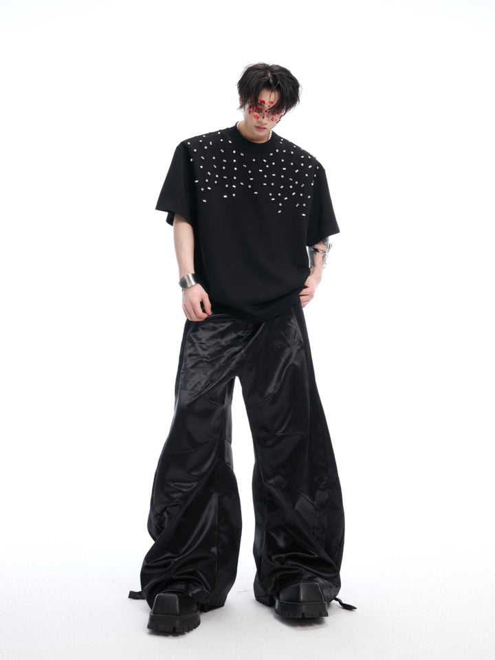 Hand-sewn Diamond Embellished T-shirt