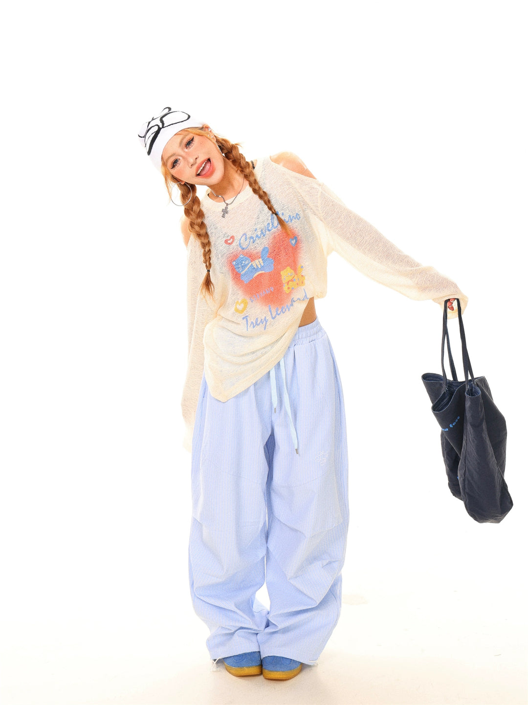 Lightweight Long Sleeve Drop Shoulder Pullover