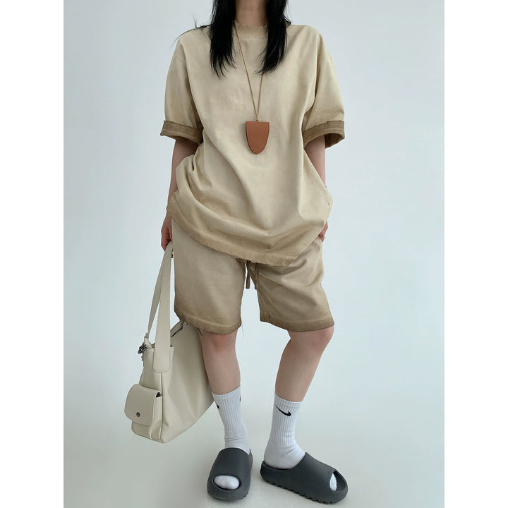 Casual Short Sleeve Shirt and Shorts