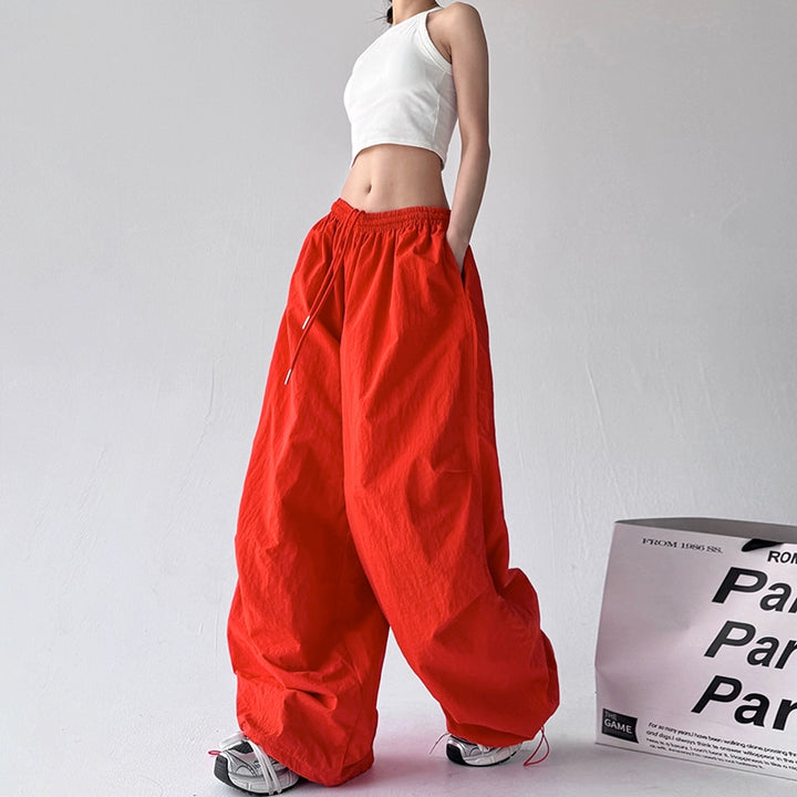 Pleated Casual Wide-Leg Loose Pants