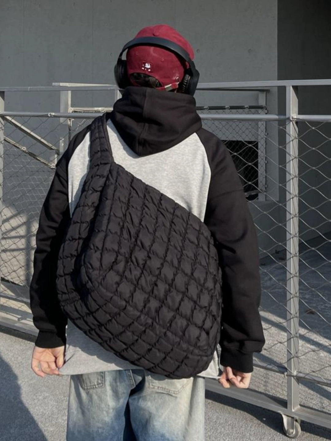 Large Capacity Quilted Crossbody Bag