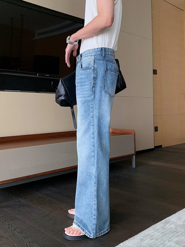 Wide-Leg Flared Jeans