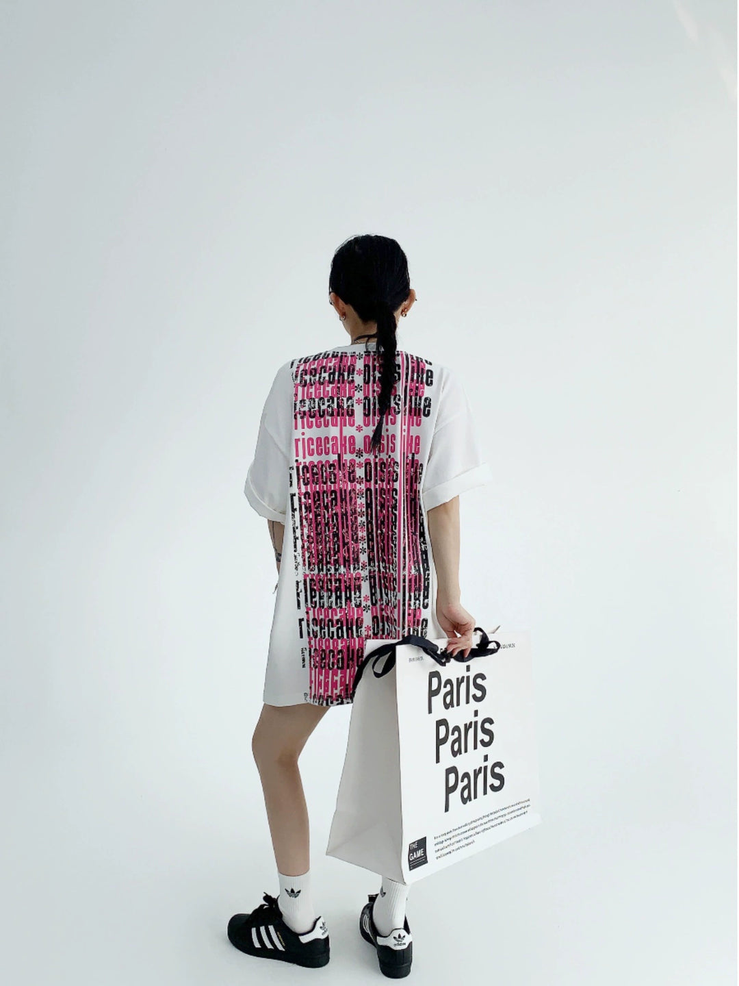 Oversized Graphic Back Print T-shirt