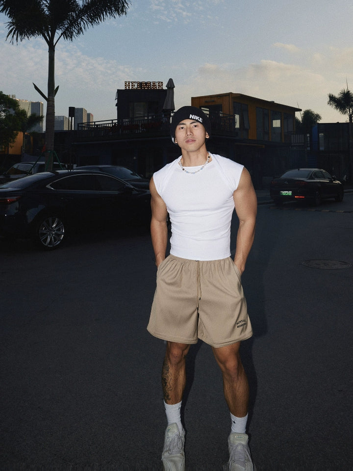 Slim Fit Sleeveless Round Neck Vest