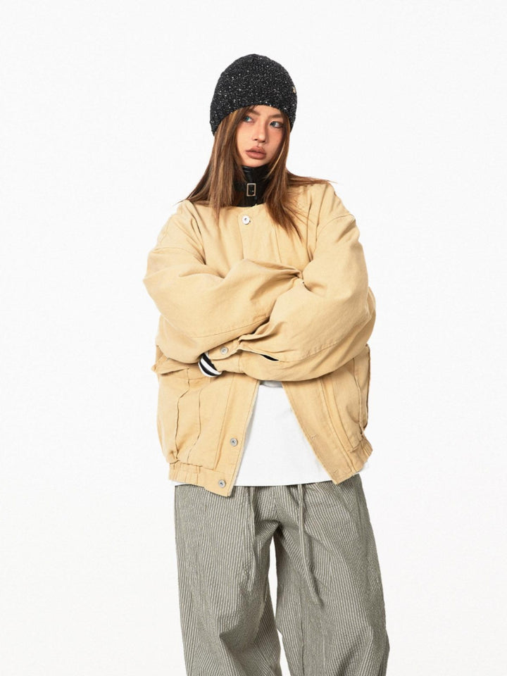 Retro Oversized Casual Workwear Jacket