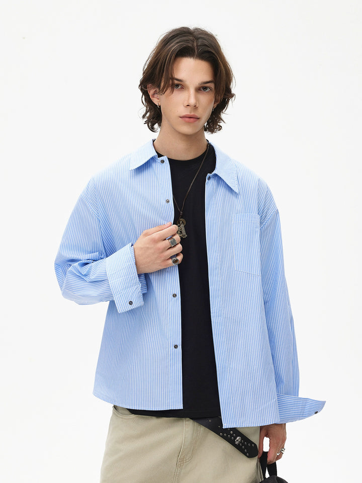 Striped Long Sleeve Lightweight Shirt