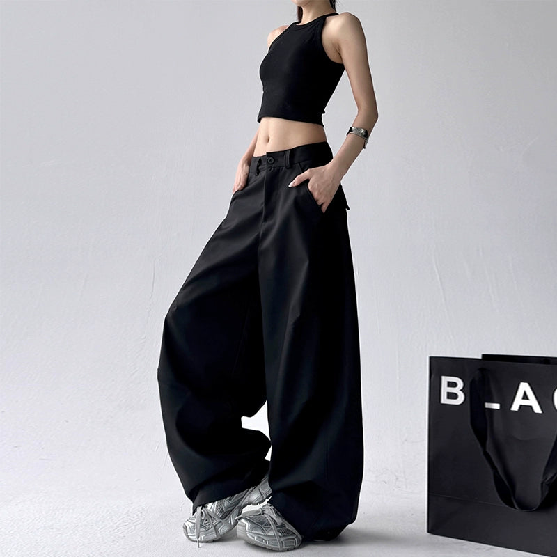 Straight Wide-Leg Loose Casual Pants