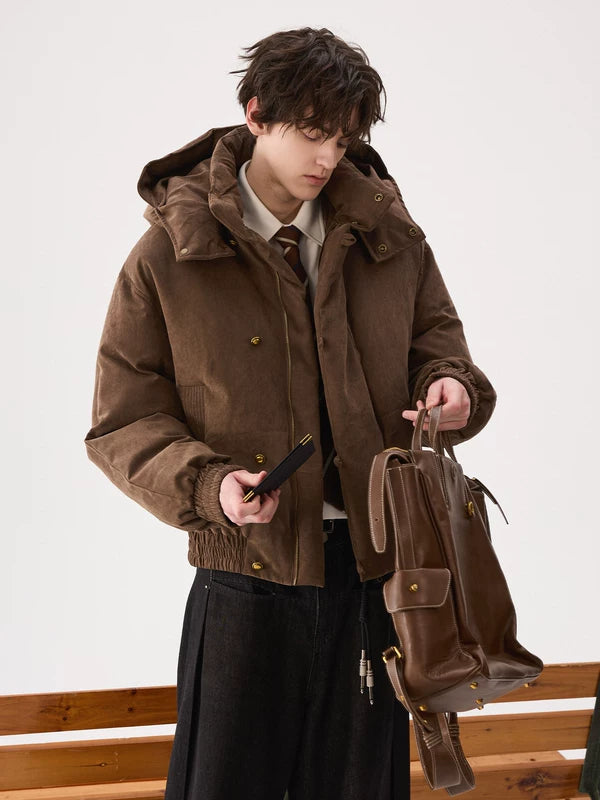 Retro Padded Hooded Balloon Jacket