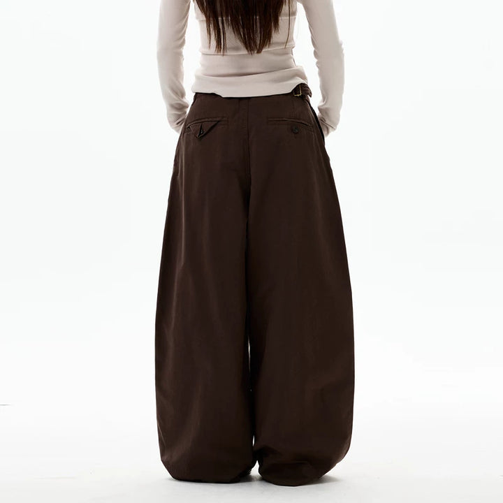 Loose-Fit Wide-Leg Casual Pants