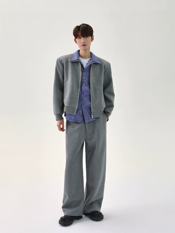 Set di pantaloni con giacca a doppio strato casual 
