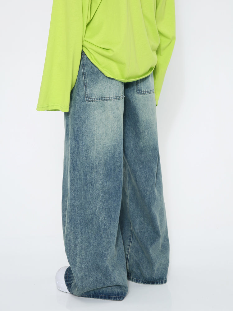Vintage Wide-Leg Loose Fit Jeans