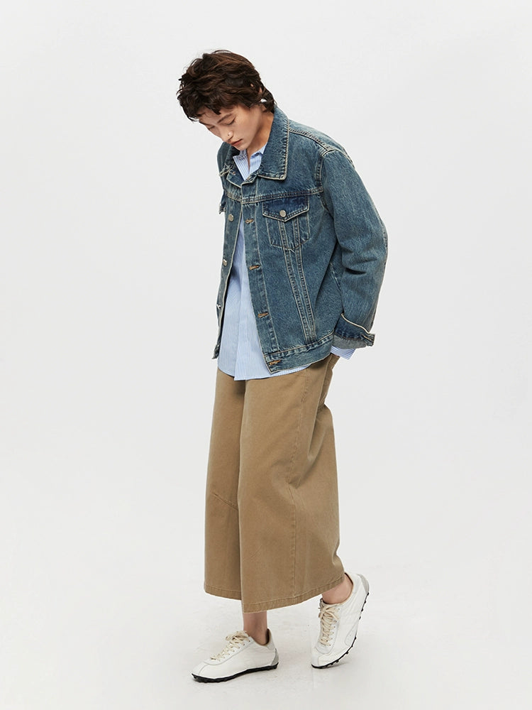 Loose Washed Denim Retro Jacket