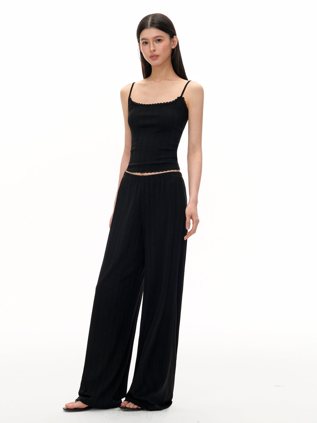 Sleeveless Lounge Pants Set with Camisole