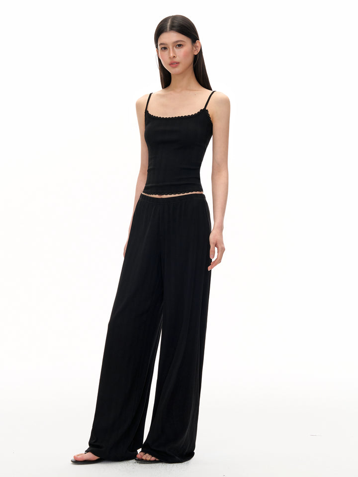 Sleeveless Lounge Pants Set with Camisole