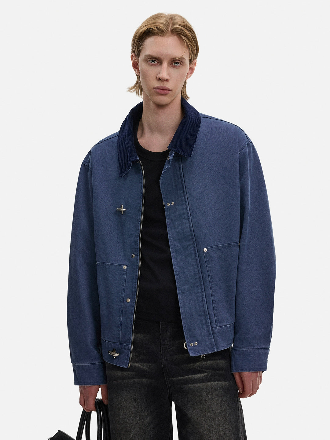 Veste courte à revers de style rétro en barn 