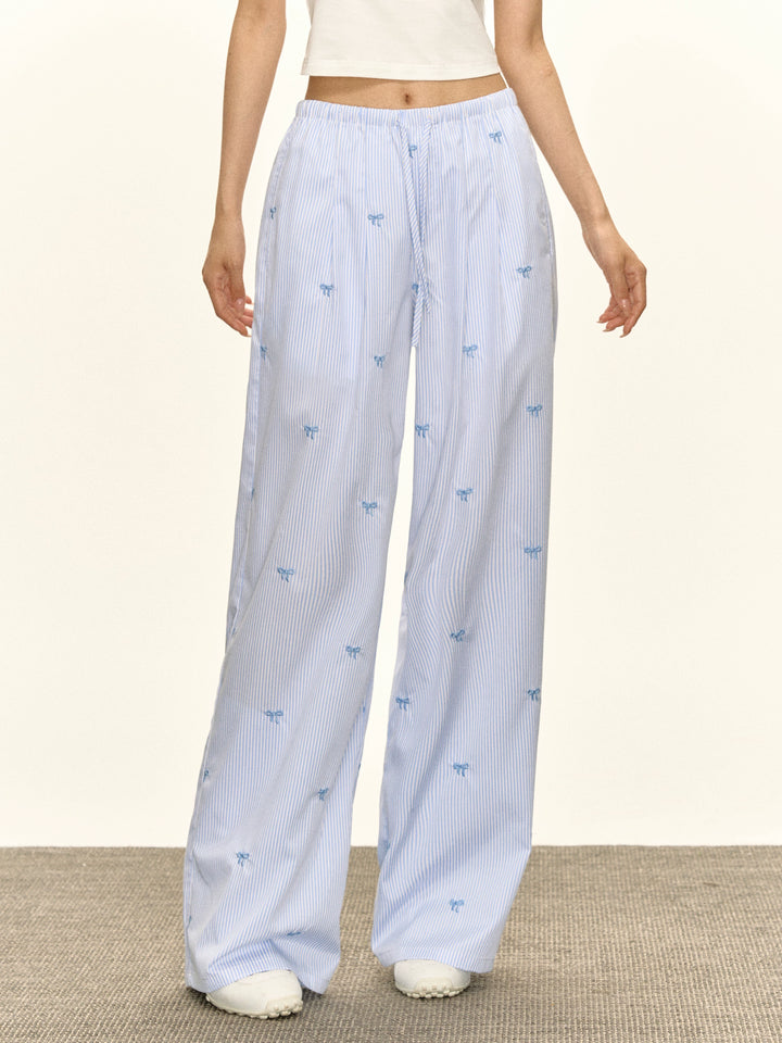 Retro Wide Leg Casual Pants