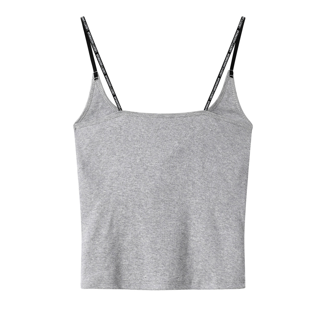Retro Camisole with Chest Pad Design
