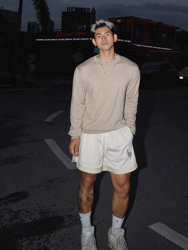 Long-sleeved Knitted Pullover