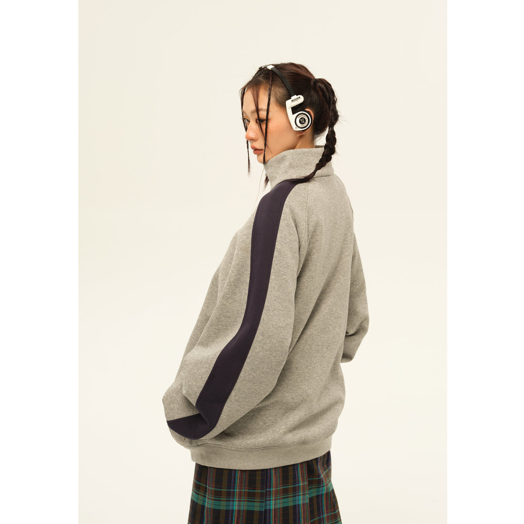 Stand-Up Collar Sweatshirt