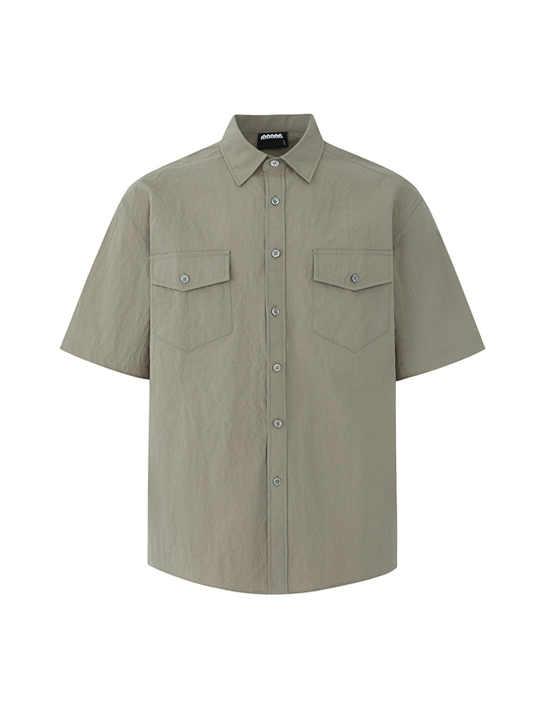 Short Sleeve Shirt with Chest Pocket
