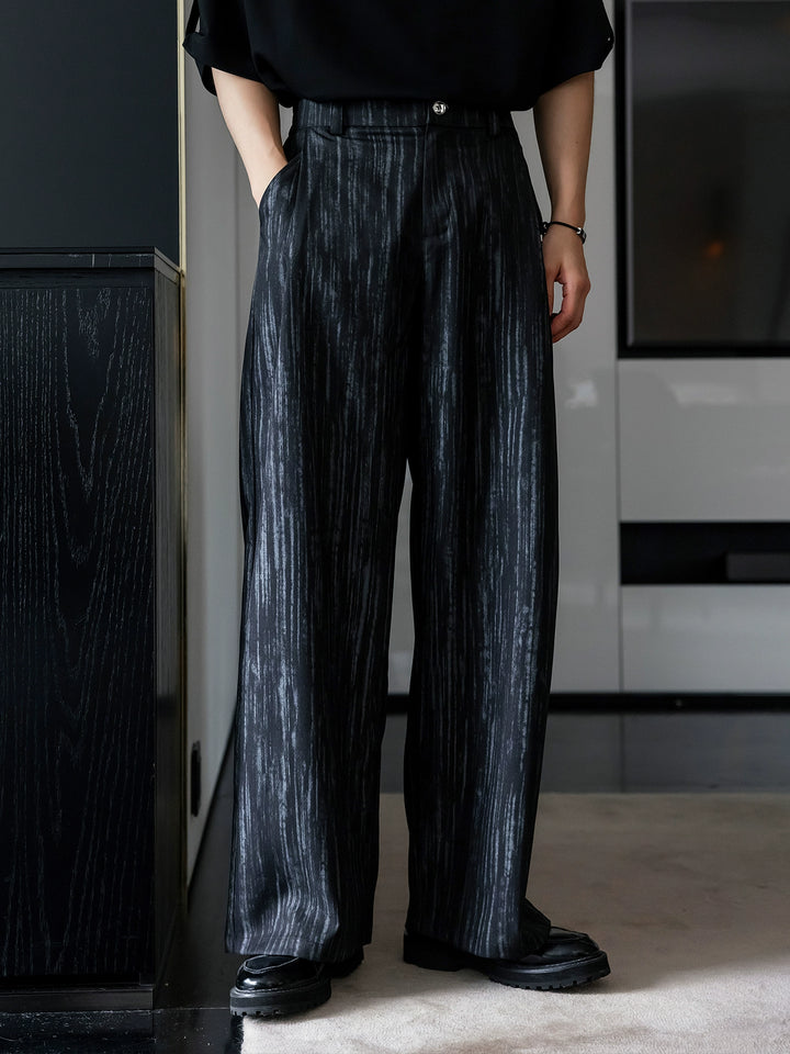 Wide-Leg Casual Mopping Pants