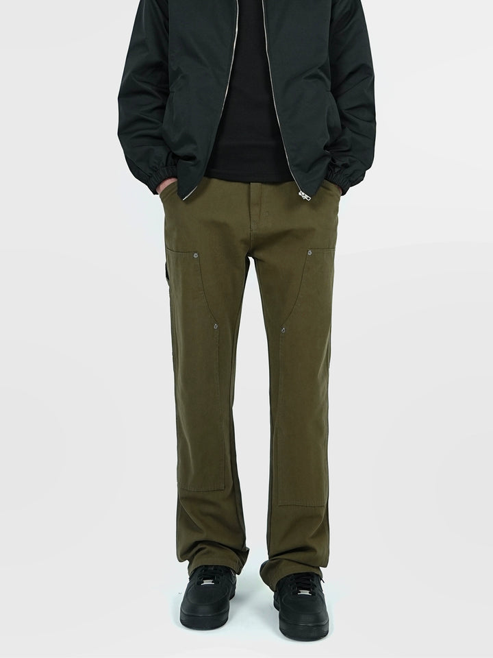 Casual Distressed Straight Leg Pants