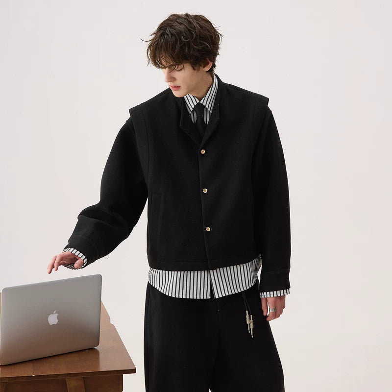 Striped Tweed Suit Jacket and Pants (sold separately)