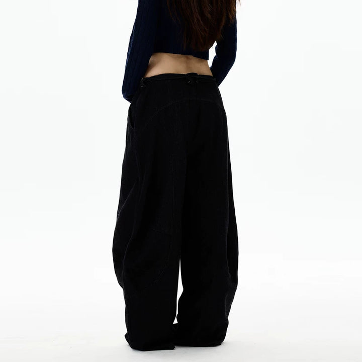 Retro Wijde Pijp Losse Pasvorm Jeans Broek 