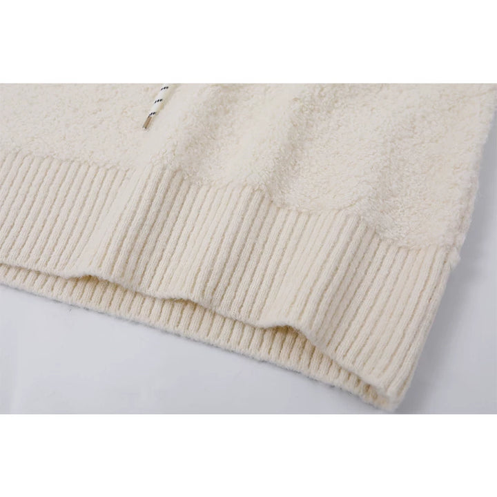 Suéter de punto de cuello en V 