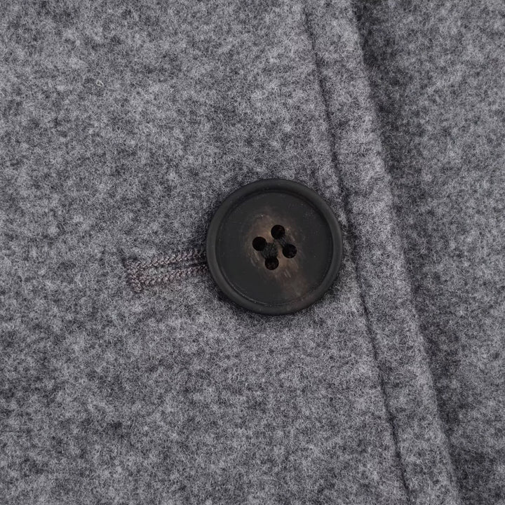 Manteau en laine à double couche avec ceinture 