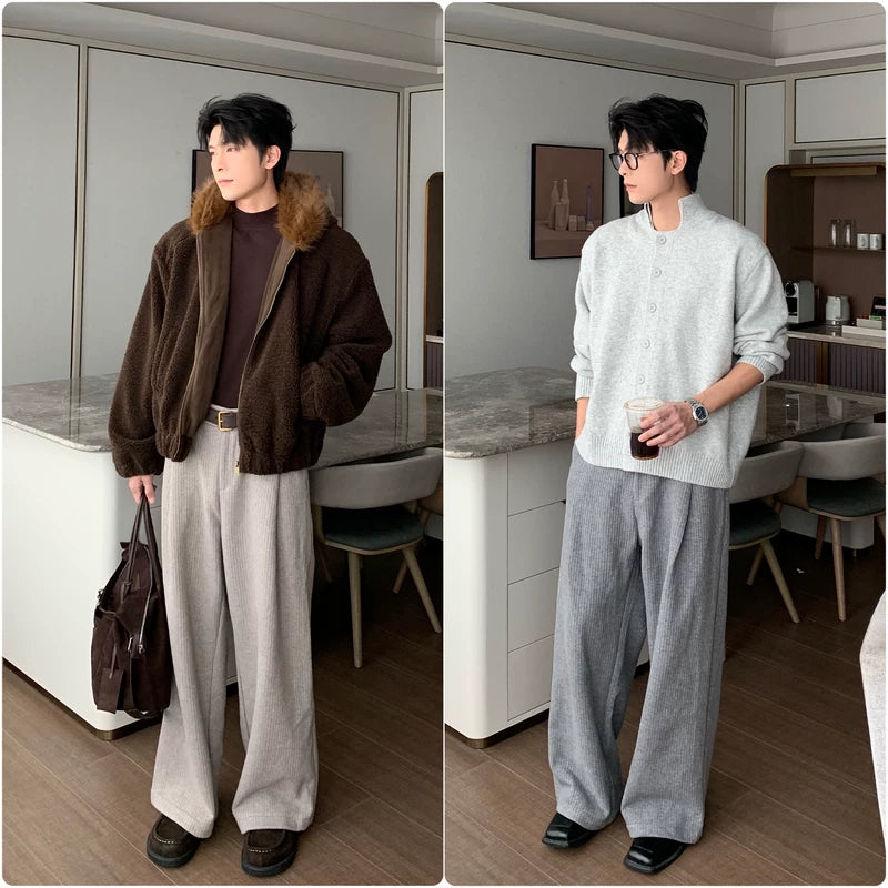 Corduroy Relaxed Fit Fleece Lined Pants