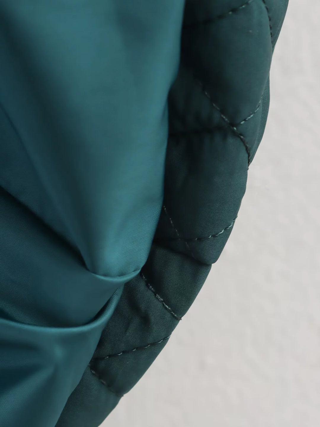 Gequilte Diamantpatroon Lange Trenchcoat 