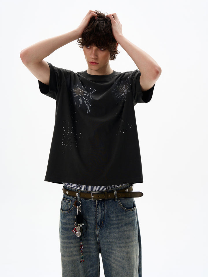 Fireworks Graphic Short Sleeve T-Shirt