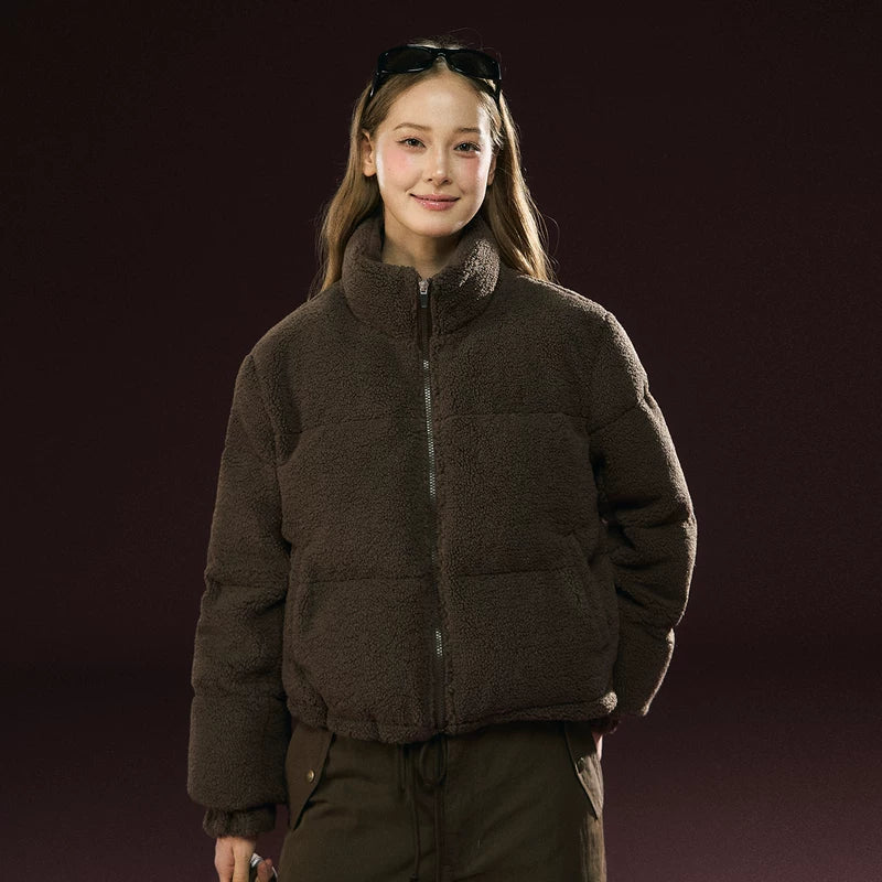 Retro stil vinter tykk varm frakk 