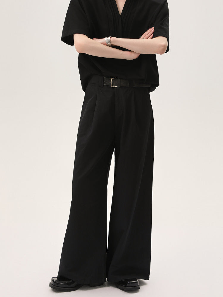 Wide-Leg Loose Fit Casual Pants