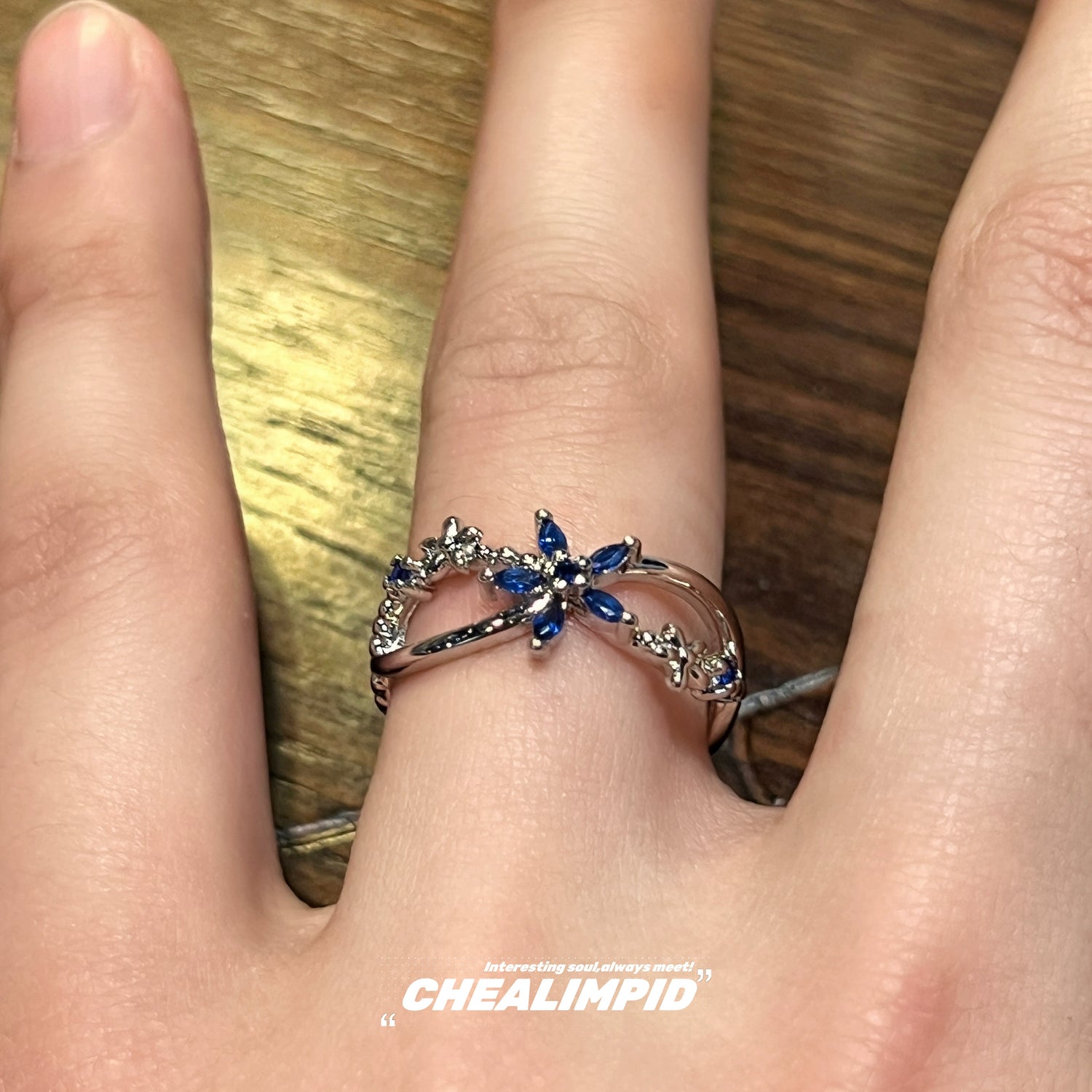 Flower Open Adjustable Ring