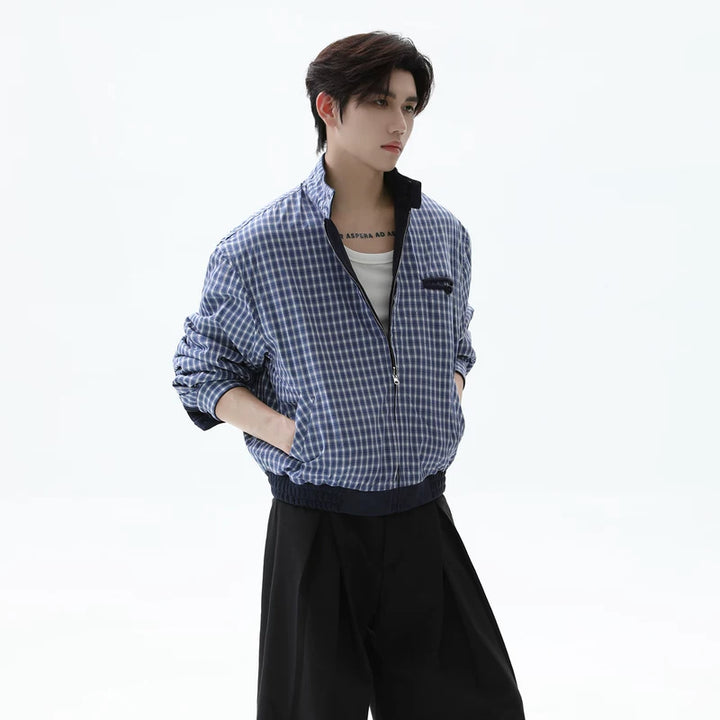 Reversible Fleece Stand Collar Jacket