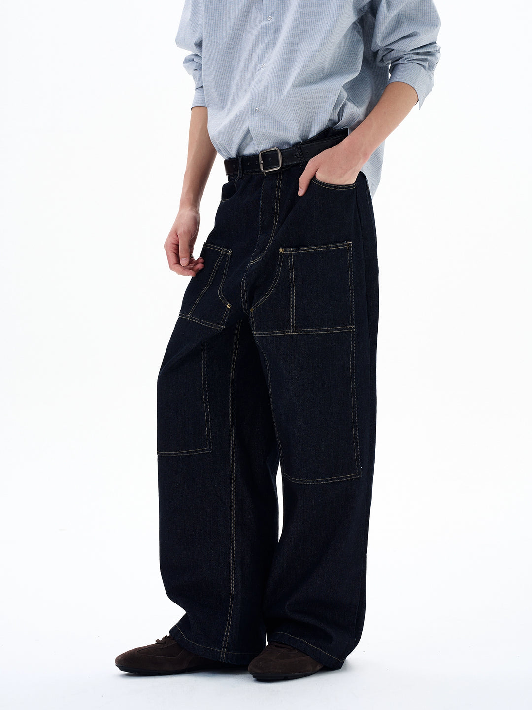 Loose Fit Wide Leg Jeans