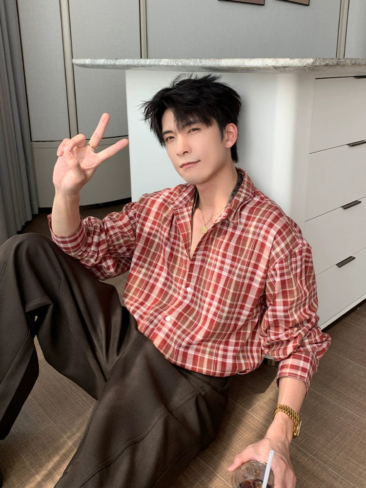 Plaid Long Sleeve Casual Shirt