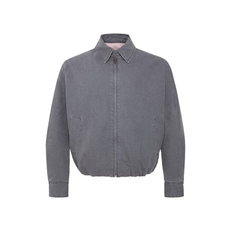 Distressed Washed Denim Vintage Jacket