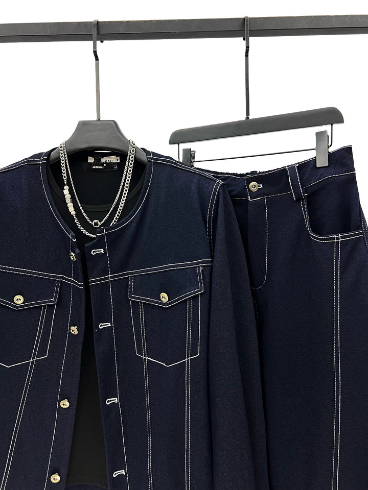 Casual Suit Jacket and Pants