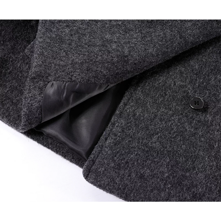 Classic Lapel Short Wool Coat