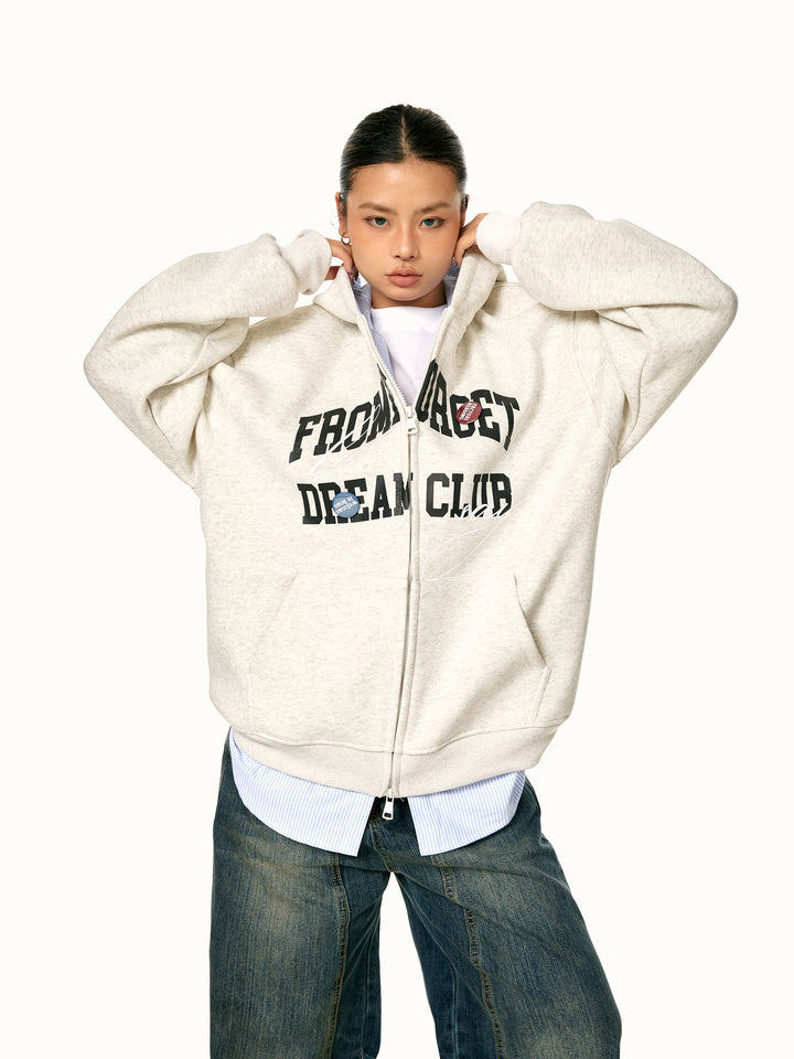 Retro Two-Piece Hoodie Cardigan