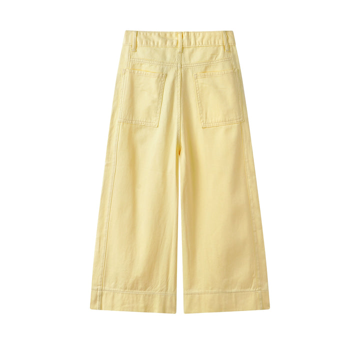 High Waist Wide Leg Cropped Pants