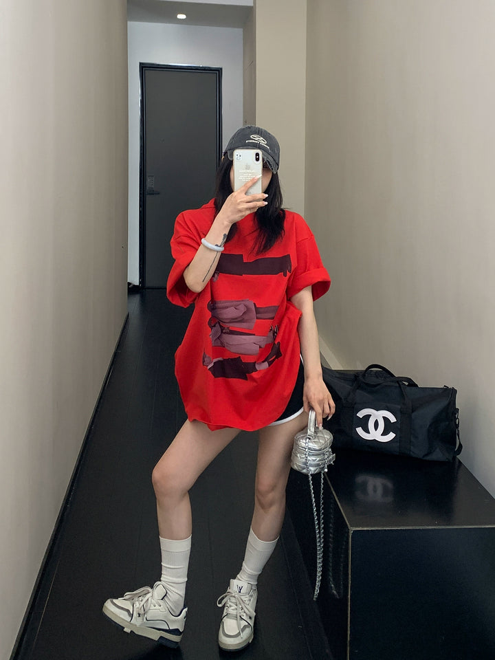 Oversized Graphic Heavy Cotton Short Sleeve Shirt